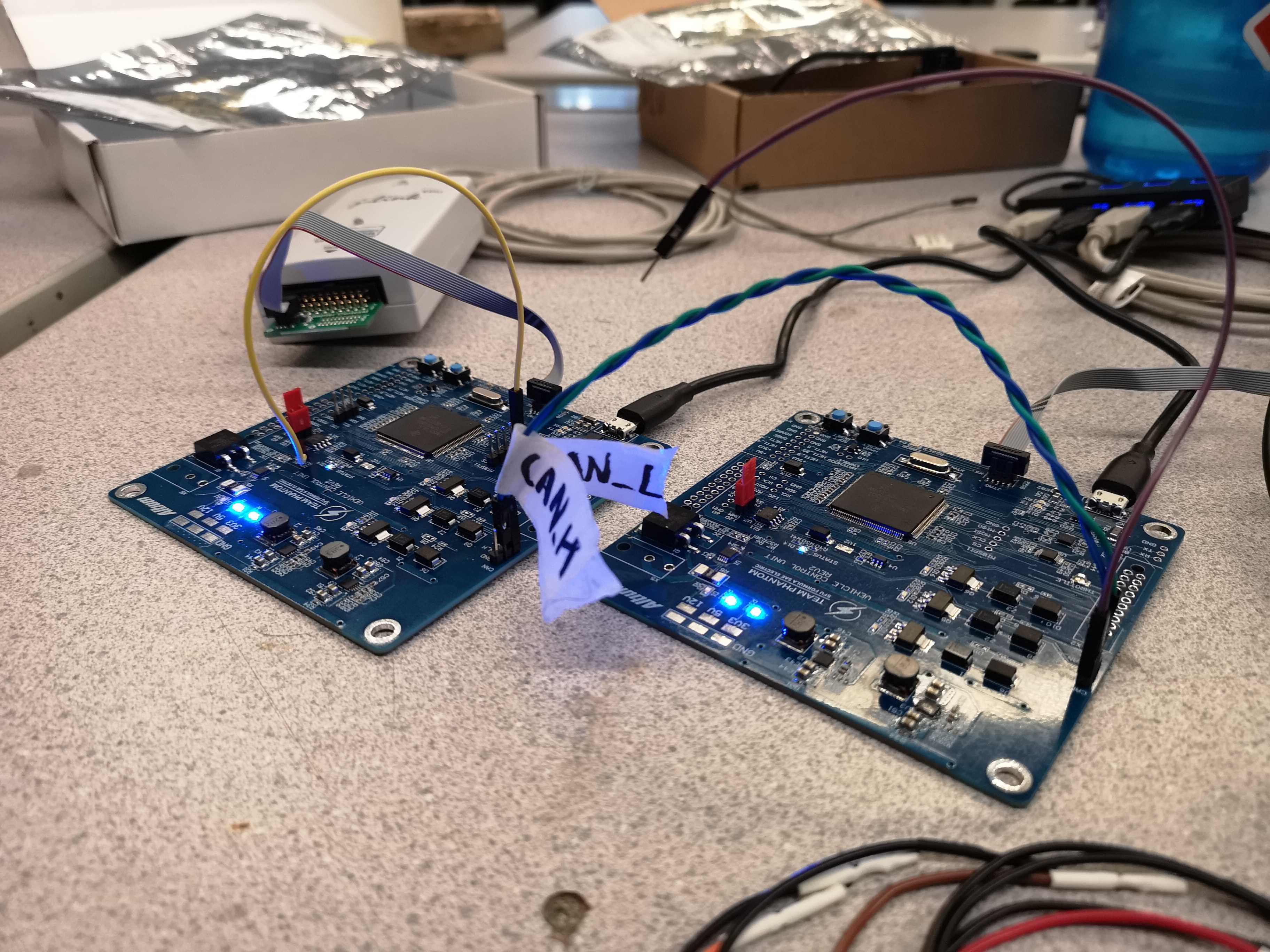 CAN Network Communication Setup - Two Hercules VCUs
